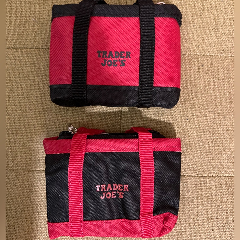Trader Joe’s micro tote with grocery bag